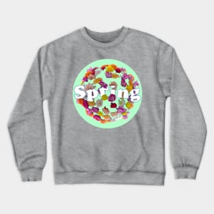 Blooming into Spring Fresh Green Crewneck Sweatshirt